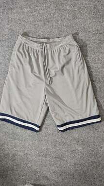 Linea Uomo Men's Mesh Basketball Shorts - Grey/Navy/White